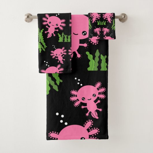 Exotic Axototl Salamander Badhandtuch Set (Insitu)