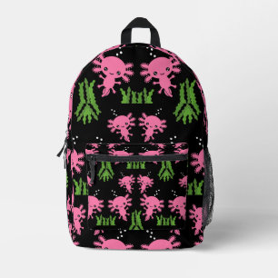 Exotic Axototl Salamander Bedruckter Rucksack