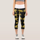 Exotic Axototl Salamander Capri Leggings (Vorderseite)