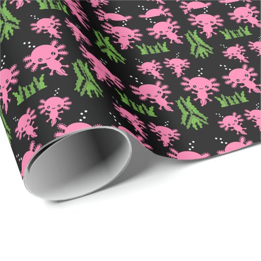 Exotic Axototl Salamander Geschenkpapier (Rolleneckpunkt)