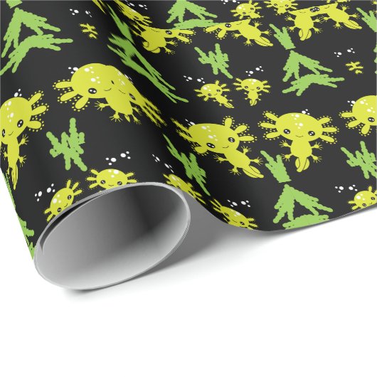 Exotic Axototl Salamander Geschenkpapier (Rolleneckpunkt)