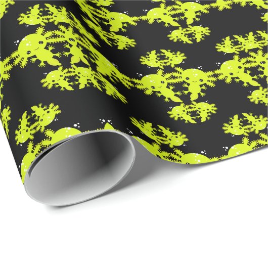 Exotic Axototl Salamander Geschenkpapier (Rolleneckpunkt)