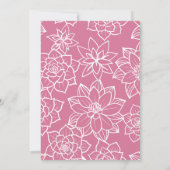 Exotic Baby Dusche Rose Fdventure Dankeskarte (Rückseite)