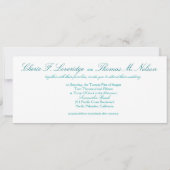 Exotic Beach FRAGE MICH, IHRE NAMEN IN SAND ZEICHN Einladung (Rückseite)