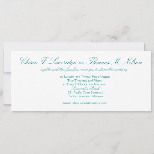 Exotic Beach FRAGE MICH, IHRE NAMEN IN SAND ZEICHN Einladung (Rückseite)