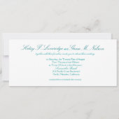 Exotic Beach FRAGE MICH, IHRE NAMEN IN SAND ZEICHN Einladung (Rückseite)