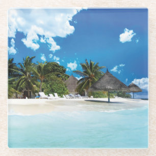 Exotic Beach Glasuntersetzer