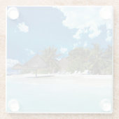 Exotic Beach Glasuntersetzer (Rückseite)
