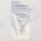 Exotic Beach Hochzeit in Urlaubsort Programm (Vorne/Hinten)