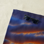 Exotic Beach Sunset in Barbados Strandtuch (Beispiel)