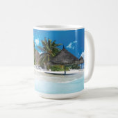 Exotic Beach Throw Kissen Kaffeetasse (VorderseiteRechts)