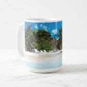 Exotic Beach Throw Kissen Kaffeetasse (Vorderseite Links)