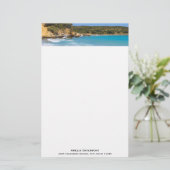 Exotic Beach Tropical Island Paradise Briefpapier (Stehend Vorderseite)