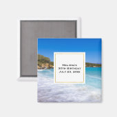 Exotic Beach Tropical Island Paradise Event Magnet (Vorderseite/Rückseite)