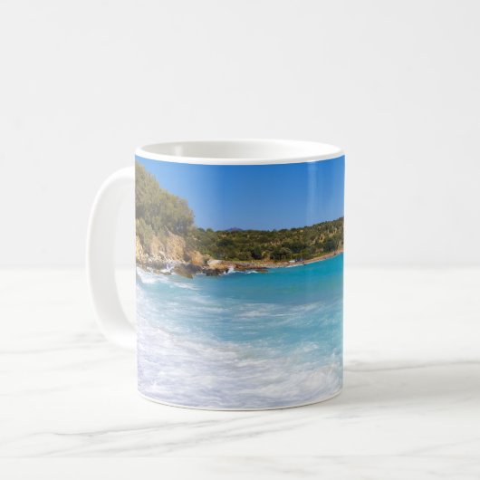 Exotic Beach Tropical Island Paradise Kaffeetasse (Vorderseite Links)