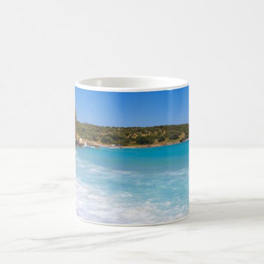 Exotic Beach Tropical Island Paradise Kaffeetasse (Mittel)