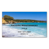 Exotic Beach Tropical Island Paradise Magnetische Visitenkarte (Vorderseite)