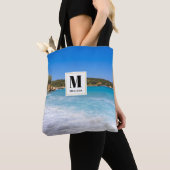 Exotic Beach Tropical Island Paradise Monogram Tasche (Von Nahem)