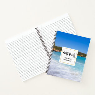 Exotic Beach Tropical Island Paradise Notizblock
