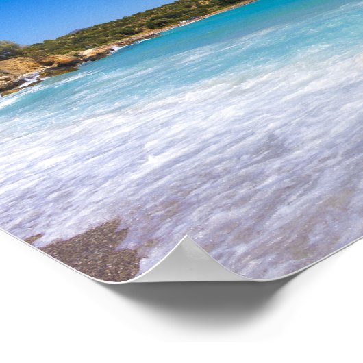 Exotic Beach Tropical Island Paradise Poster (Ecke)