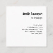 Exotic Beach Tropical Island Paradise Quadratische Visitenkarte (Rückseite)