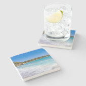 Exotic Beach Tropical Island Paradise Steinuntersetzer (Seitenansicht)