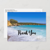 Exotic Beach Tropical Island Paradise Vielen Dank Postkarte (Vorne/Hinten)