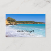 Exotic Beach Tropical Island Paradise Visitenkarte (Vorderseite)