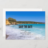 Exotic Beach Tropical Island Paradise Wedding Save The Date (Vorne/Hinten)