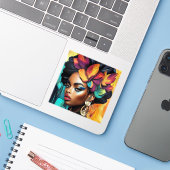 Exotic Beauty1 Aufkleber (Laptop mit iPhone)