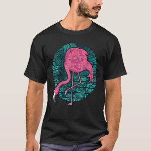 Exotic Bird Animal Lover Retro Tropenrosa Flami T-Shirt
