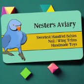 Exotic Bird Breeder Papagei Aviary Pet Versorgung Visitenkarte