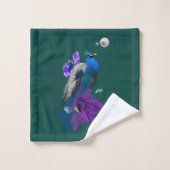 Exotic Bird Design Badhandtuch Set (Waschlappen)