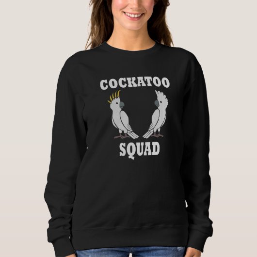 Exotic Bird Parakeet Cockatoo Squad Sweatshirt (Vorderseite)