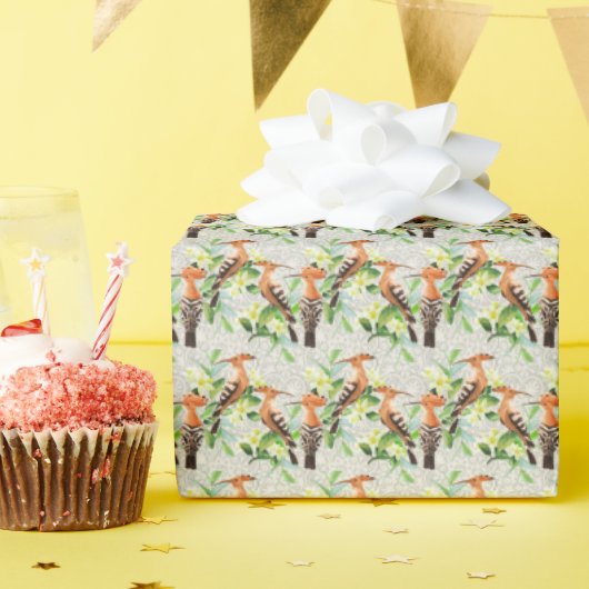 Exotic Birds On Lace Geschenkpapier (Geburtstagsparty)