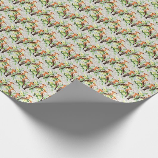 Exotic Birds On Lace Geschenkpapier (Ecke)