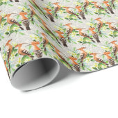 Exotic Birds On Lace Geschenkpapier (Rolleneckpunkt)