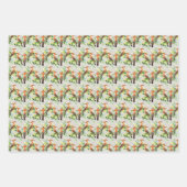 Exotic Birds On Lace Geschenkpapier Set (Vorderseite)