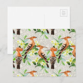 Exotic Birds On Lace Postkarte (Vorne/Hinten)