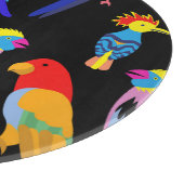 Exotic Birds Paradise Toucan Muster Schneidebrett (Ecke)