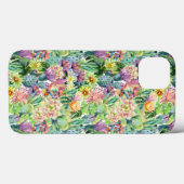 Exotic Blooming Watercolor Cacti Pattern Case-Mate iPhone Hülle (Rückseite (Horizontal))