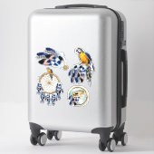 Exotic Blue Dream Catcher Aufkleber (Koffer)