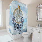 Exotic Blue Dream Catcher Bad Duschvorhang (Beispiel)