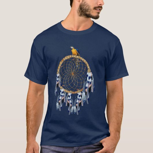 Exotic Blue Dream Catcher Bester Mann Geschenk T-Shirt (Vorderseite)