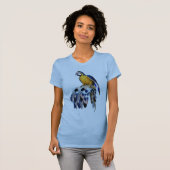 Exotic Blue Dream Catcher Bridesmaid Geschenk T-Shirt (Vorne ganz)