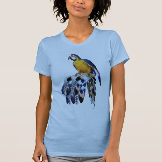 Exotic Blue Dream Catcher Bridesmaid Geschenk T-Shirt (Vorderseite)
