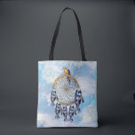 Exotic Blue Dream Catcher Bridesmaid Geschenk Tasche<br><div class="desc">Ein Traumfänger,  der den runden Kreis von Bambus und roten Perlen im Netz mit blauen exotischen Papagei-Vogel-Federn auf einer Taschenbridys Geschenk enthält</div>