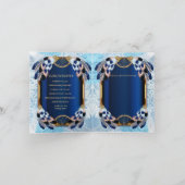 Exotic Blue Dream Catcher Couple Dusche Einladung (Innenseite)