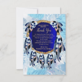 Exotic Blue Dream Catcher Danke Karte