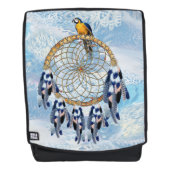 Exotic Blue Dream Catcher Flitterwochen Geschenk Rucksack (Vorderseite)